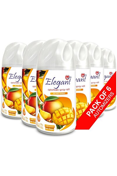 AFS Elegant Elegant Automatic Spray Refill – Island Mango – 250ML – Pack of 6 – Air Freshener Refill