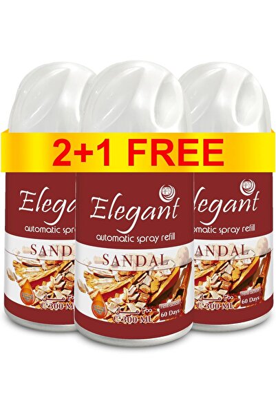 AFS Elegant Elegant Automatic Spray Refill – Sweet Sandal – 300ML – Pack of 3 – Air Freshener Refill
