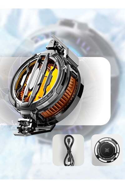 Generic Leon Home CX07 Mobile Phone Cooler Radiator (Black + RGB)