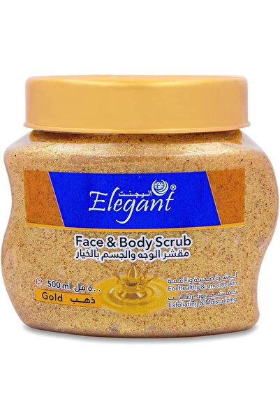 AFS Elegant مقشر الوجه والجسم إليجانت جلوريوس جولد ٥٠٠ مل عبوة مزدوجة - تنظيف...