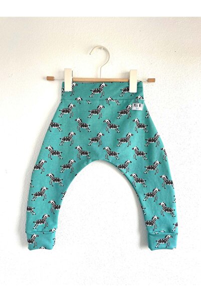 Meg Wi Baby Pantaloni de trening periați pentru bebeluși - Zebră