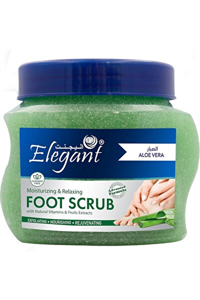 AFS Elegant مقشر القدمين الأنيق بخلاصة الصبار - 500 غرام - مقشر طبيعي يساعد ع...