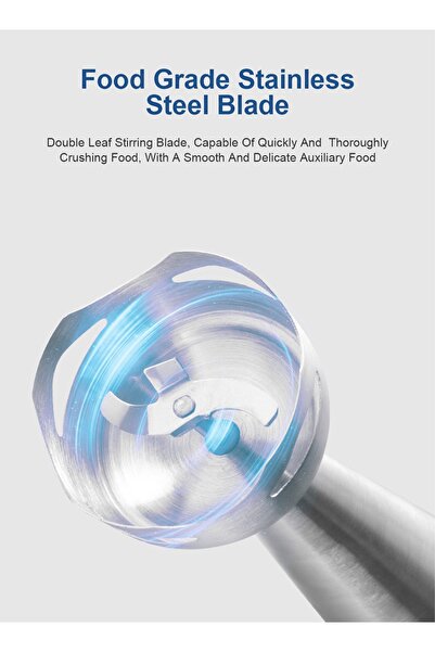 SOKANY 2-Speeds Hand Blender 700W Stainless Steel SK-748