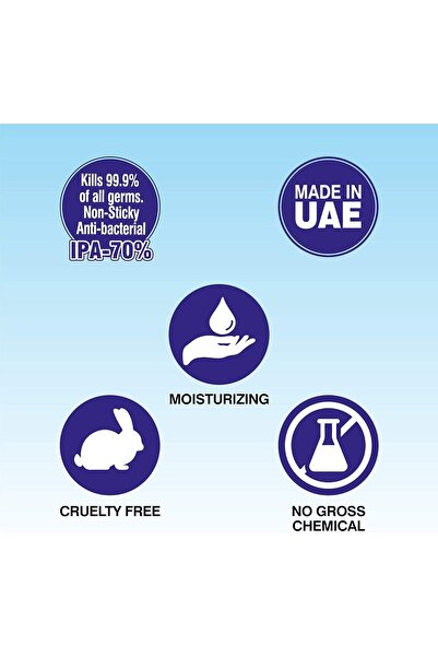 AFS Elegant Elegant Hand Sanitizer Spray – 200ml – Pack of 6 – 70% IPA – Advanced Germ Protection