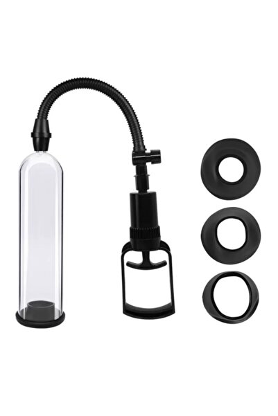 Choice جهاز تدريب الضغط السلبي، مضخة تمدد يدوية، لعبة للرجال، أسود