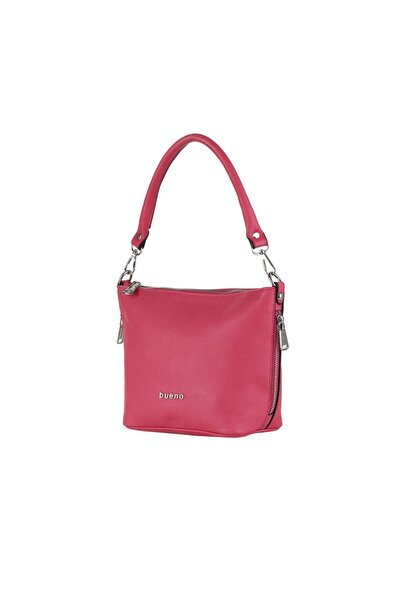 Bueno Shoes Fuchsia Dark Leather Women's Shoulder Bag 01Wba7952