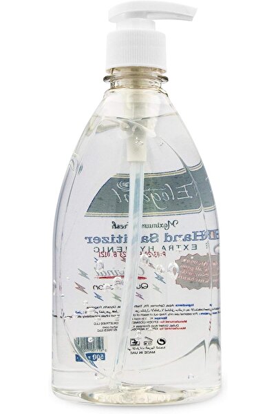 AFS Elegant Elegant Hand Sanitizer Gel – 500ml Clear – Pack of 12 – 70% IPA – Advanced Germ Protection