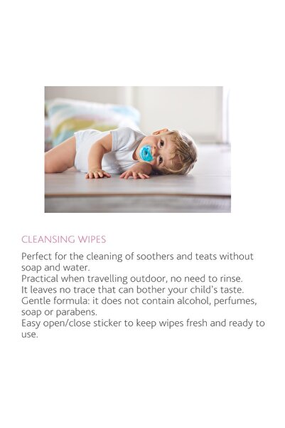 Chicco Cleansing Wipes for Soothers and Teats - 16 Pcs