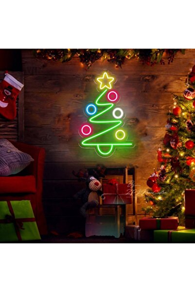 KAMER YILBAŞI ÇAM AĞACI NEON LED IŞIKLI