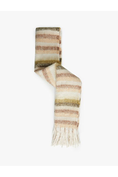 Koton Eșarfă lungă cu dungi cu textura moale