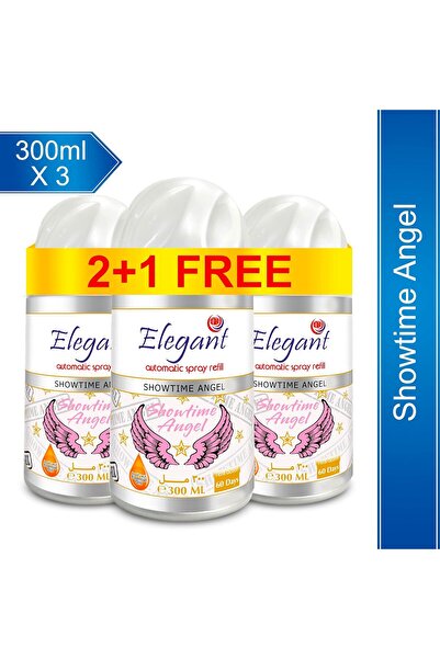 AFS Elegant Elegant Automatic Spray Refill – Showtime Angel – 300ML – Pack of 3 – Air Freshener Refill