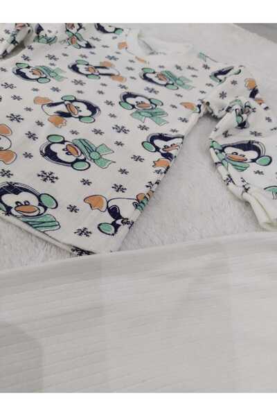 Store Penguin Patterned Baby Pajama Set Nightgown Newborn