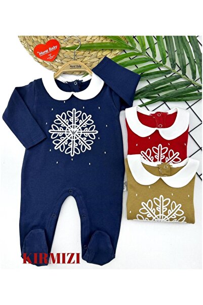 Murat Baby CHRISTMAS Themed SNOWFLAKE PRINTED CHILDREN'S JUMPSUIT
