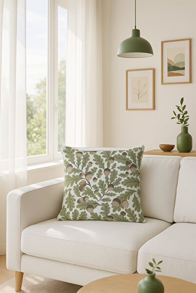 Premier Home Duck Tree Patterned Cushion Cover Green V1 45X45