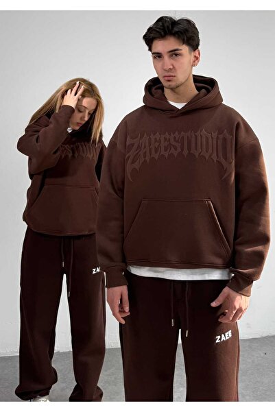 zaee ZAEESTUDIO رينج كولور مطبوع قصة فضفاضة سويت شيرت