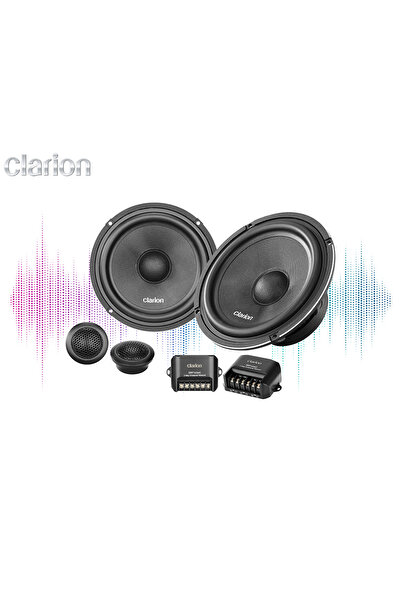 Clarion SRP1656C Komponent | 6.5 Inch 60W RMS / 240W Peak 16 Cm Hoparlör Tweeter ve Ses Düzenleyici Set