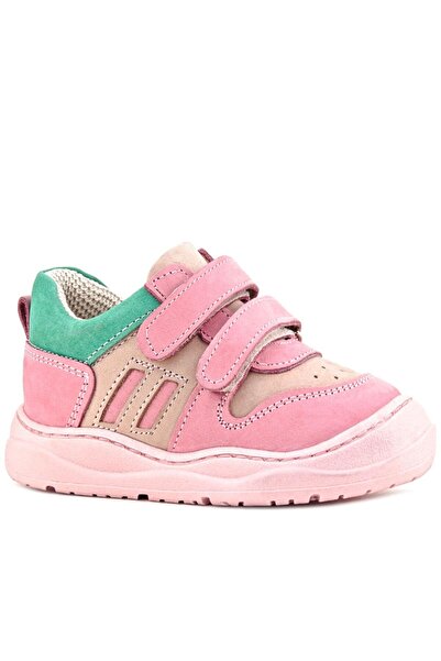Rakerplus Schaggy Genuine Leather Pink Green Baby Sneakers