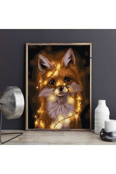 Pictorul Fericit Cute fox - Pictură pe numere