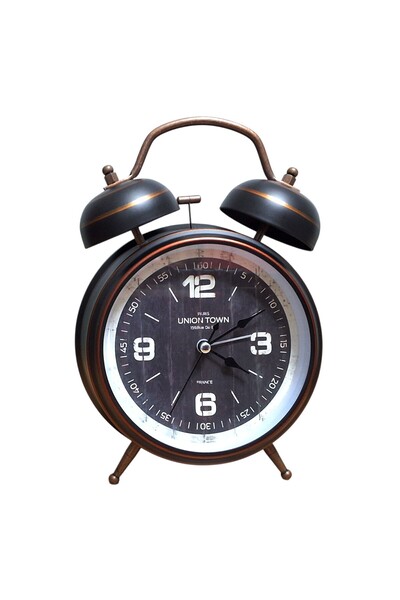 UpWay Çanlı Tokmaklı Yüksek Zil Sesli Çalar Saat Vintage Tarz Metal Büyük Boy