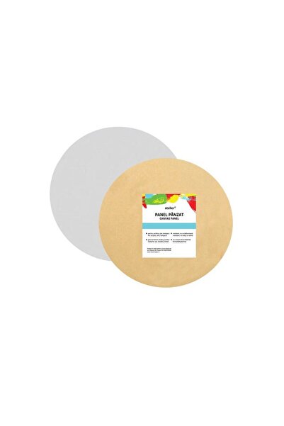 Pictorul Fericit White round canvas panel 4 mm with fine texture cotton canvas, Atelier - 30 cm