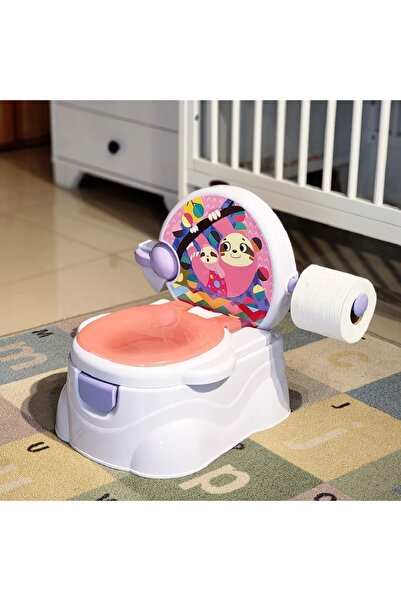 OEM Portable potty with toilet paper holder - Lazy Bear