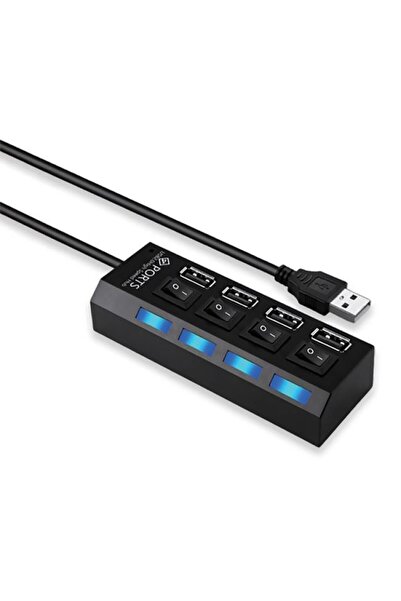 DAsiNU 4-Port USB 2.0 HUB with i-JMB Switch