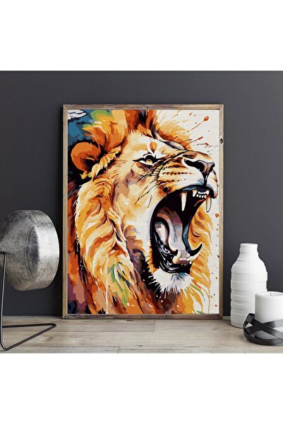 Pictorul Fericit Chemarea leului (Lion's call) - Pictură pe numere