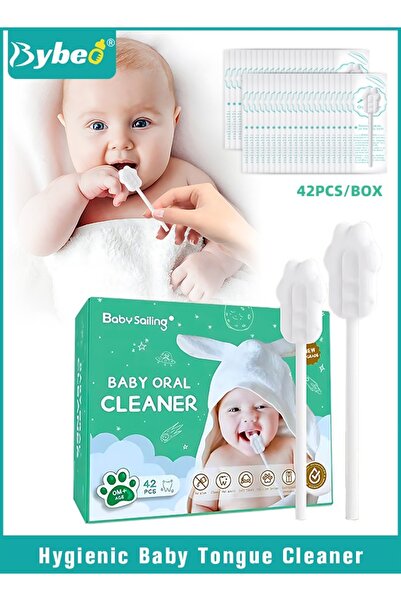 BYBEO 42PCS Baby Tongue Cleaner, Baby Oral Cleaner, Newborn Baby Toothbrush, Infant Toothbrush, Infant Ton