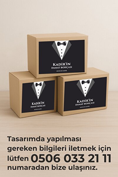 aysecaliskandesigner damat Bohçası Çeyiz Bavul Koli Etiketi damat 10 Adet A4 Baskılı Etiket Sticker
