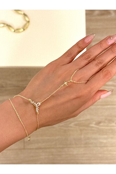 YOUES JEWELRY 14K RENK ÇELİK ŞAHMERAN GOLD KADIN ŞAHMERAN