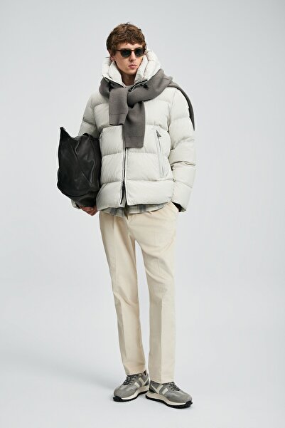 Lufian 112120250 Tommy Goose down Men's Coat Stone