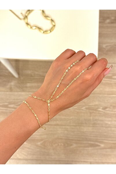 YOUES JEWELRY 14K RENK ÇELİK ŞAHMERAN GOLD KADIN ŞAHMERAN
