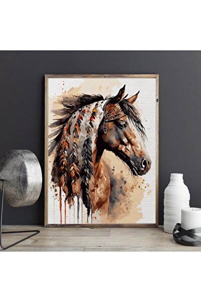 Pictorul Fericit Gardă tribală (Tribal guard) - Pictură pe numere