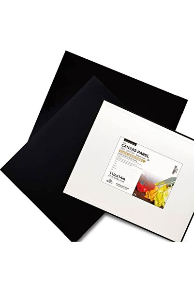 Pictorul Fericit Black canvas card, 3 mm, 100% cotton canvas, medium texture, Phoenix - 18x24 cm