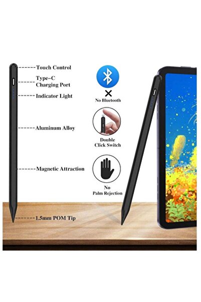 Generic Stylus Pen for iPad with Palm Rejection, Active Pencil (2018-2022)
