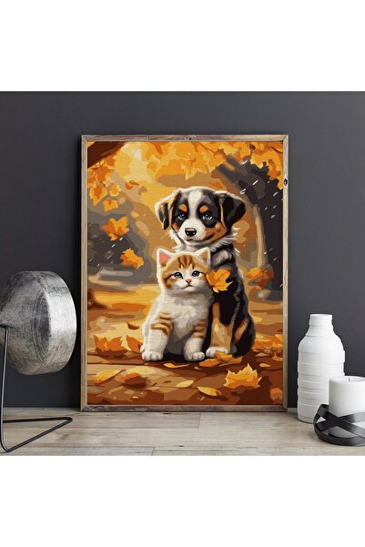 Pictorul Fericit Prieteni neașteptați (Unlikely friends) - Pictură pe numere