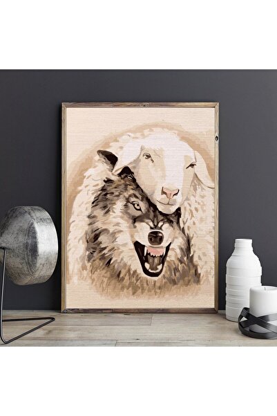 Pictorul Fericit Moralist wolf - Paint by numbers