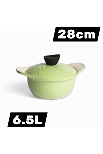 PN Korean ceramic non-stick cooking pot - made of high-quality cast aluminum, 28 cm size, 6.5L capacity