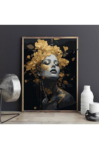 Pictorul Fericit Fata de aur (Golden Girl) - Pictură pe numere