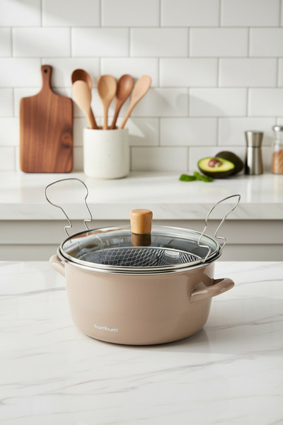 Bambum Nostalgia Frying Pan Clay 22 cm