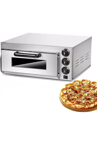 Five Stars Llchaensc Electric Countertop Pizza Oven 20L with Adjustable Temp & 0-60 Min Timer