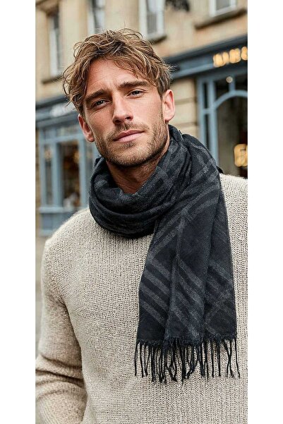 LAGRANZE Valmero Patterned Scarf Men's Scarf