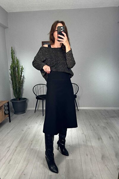 lady special ZRA Selanik Kumaş Bel Korsajlı Etek