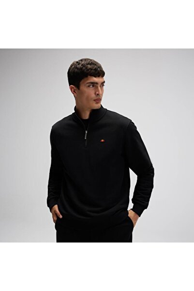Ellesse Ef580-Bk Men's Half-Zip Sweatshirt - Black