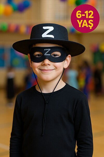 TOYFEST Zorro dečji kostim set, šešir i maska, Z slovo, herojski dodatak, igr...