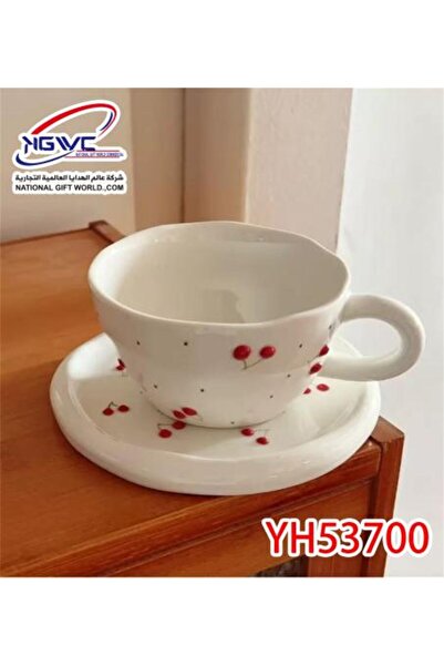 103butik Cherry Breakfast Cup and Saucer Set