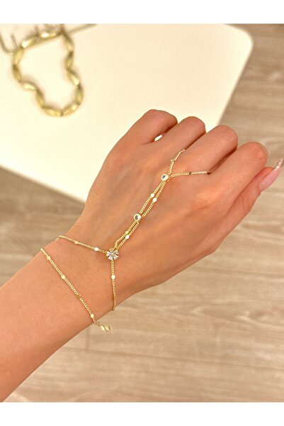 YOUES JEWELRY 14K RENK ÇELİK ŞAHMERAN GOLD KADIN ŞAHMERAN