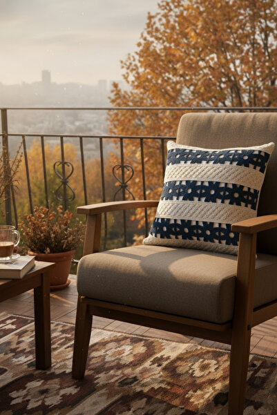 homytextiles غطاء وسادة مزخرف بنمط البابونج، محبوك يدويًا بنمط مربعات بوهيمي،...