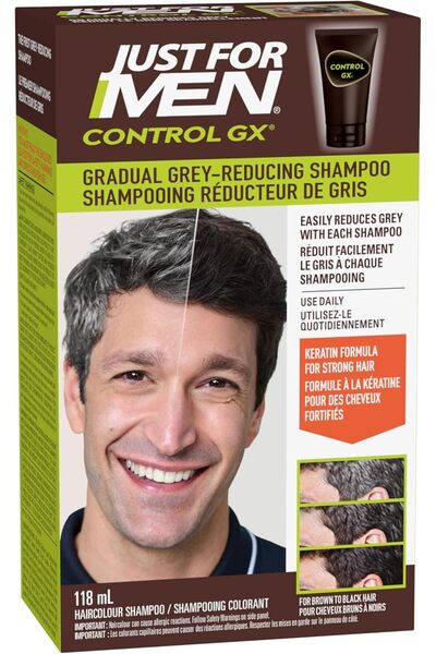Just For Men Control GX Grey Reducing Shampoo, 118 ml (Pack of 1)