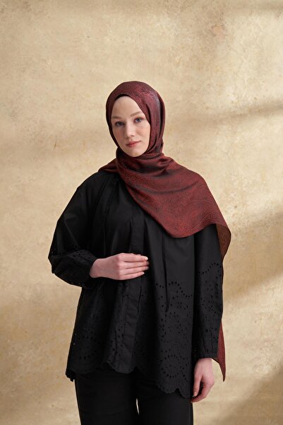 ARMANDA ΣΑΛΙ ΜΕ ΕΘΝΙΚΟ ΣΧΕΔΙΟ JOSE JAKAR - ΚΟΚΚΙΝΟ ΚΑΦΕ